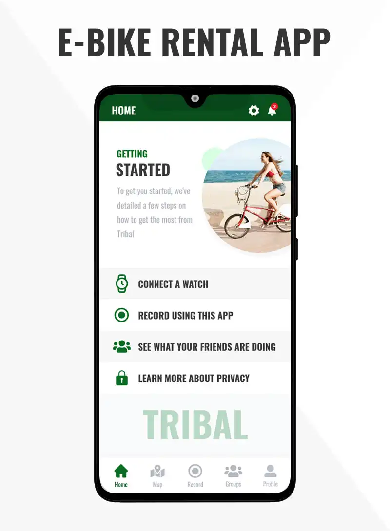 e-bike rental app